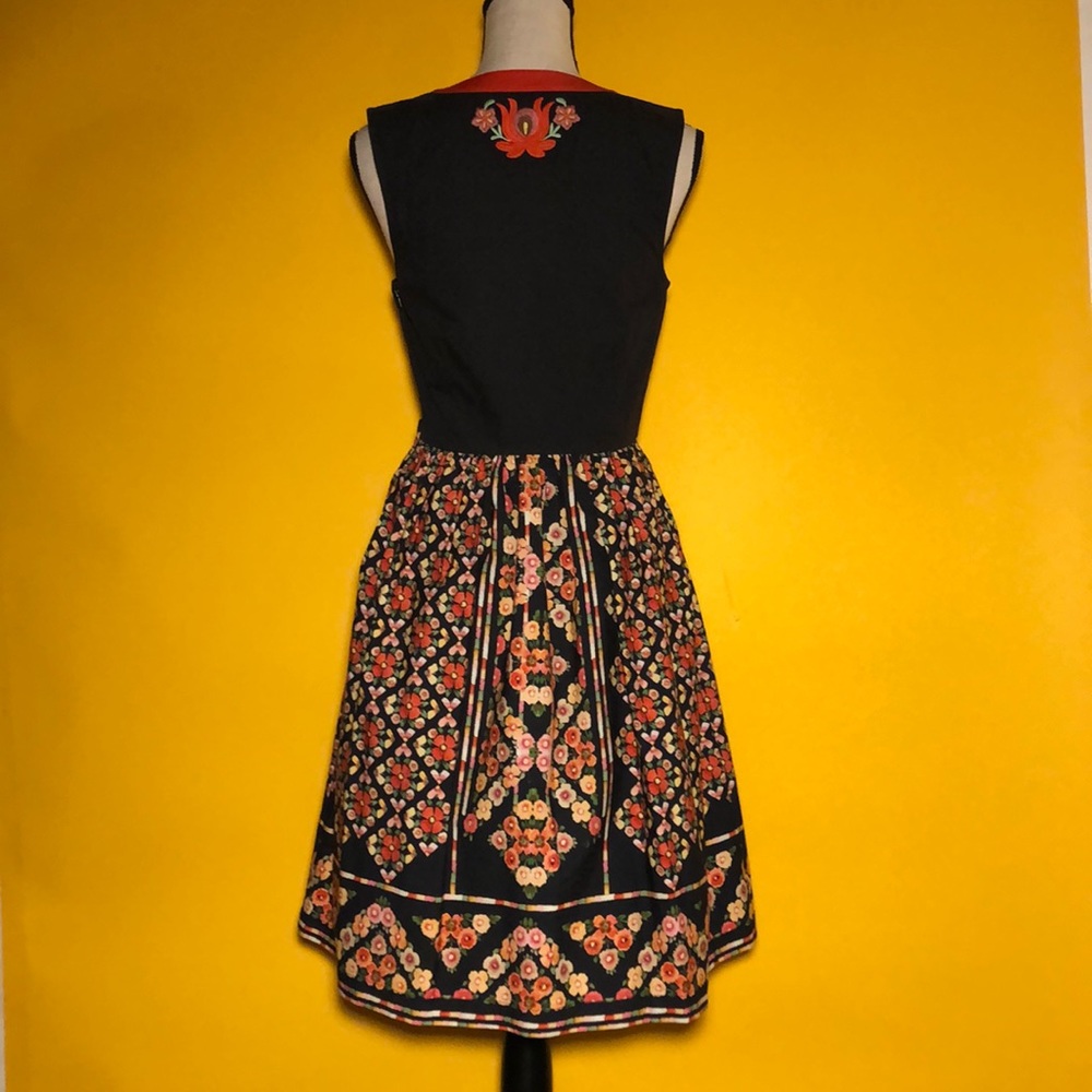 🟠 ModCloth 🟠 embroidered knee length dress - Picture 4 of 11